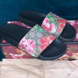 Gucci Floral Slides 37
